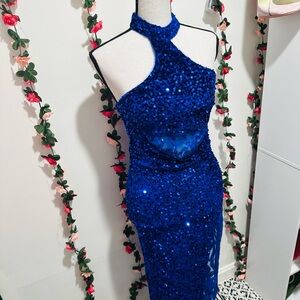 Royal Blue sequins Dress